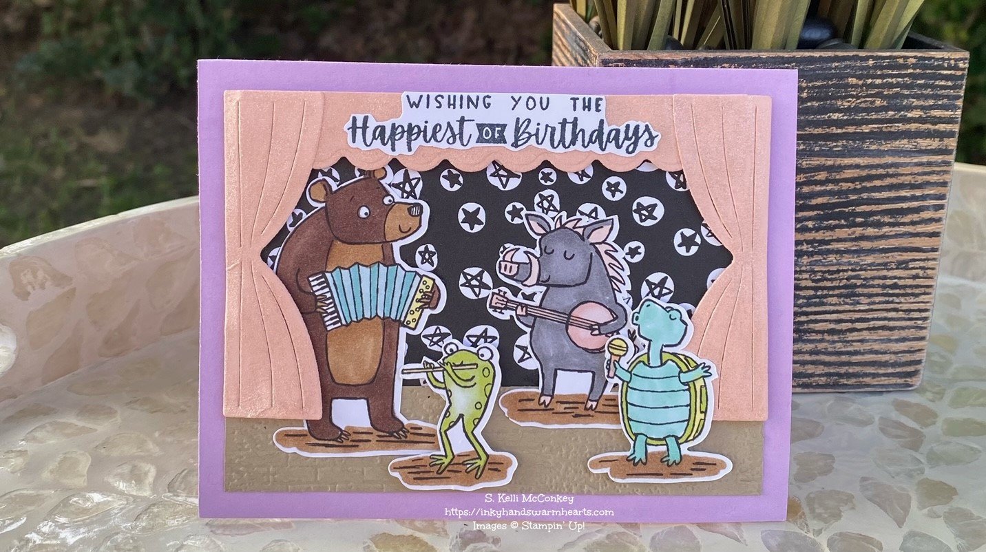 Happy Little Zoo Crew Musical Birthday Card